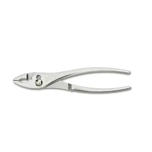 Cee Tee Series H26VN/H26V Slip Joint Plier, 6-1/2 in OAL, 1 in Jaw Opening, Knurled Handle Silver