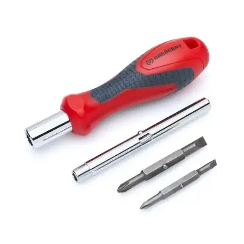 Crescent POP Display, 7-in-1 Dura-Driver Interchangeable Bit Screwdriver Crescent POP Display, 7-in-1 Dura-Driver Interchangeable Bit Screwdriver