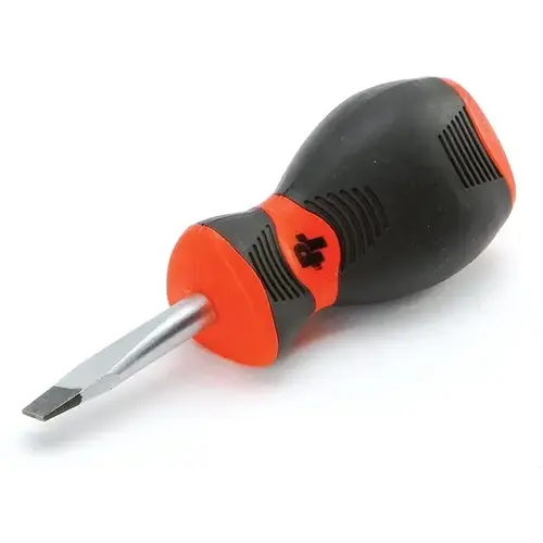Stubby Screwdriver 1/4" S X 1-1/2" L Slotted Black Stubby Screwdriver 1/4" S X 1-1/2" L Slotted Black