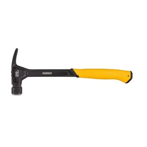 Framing Hammer 28 oz Checkered Face 8-1/2" Steel Handle Yellow/Black Framing Hammer 28 oz Checkered Face 8-1/2" Steel Handle Yellow/Black