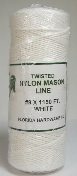 Alligator Brand Twisted Nylon Mason Twine-White 9# x 1150ft 19902204 Alligator Brand Twisted Nylon Mason Twine-White 9# x 1150ft 19902204