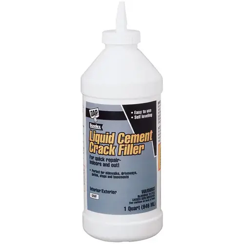 Bondex Crack Filler, Light Gray, 1 qt Bottle Bondex Crack Filler, Light Gray, 1 qt Bottle