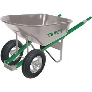 Truper TS6-2W Truper Tru Tough Steel Wheelbarrow Black