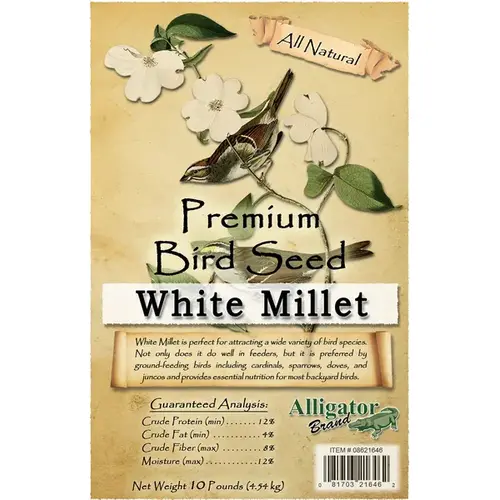 Bird Seed - Premium White Millet 10-lbs Bird Seed - Premium White Millet 10-lbs