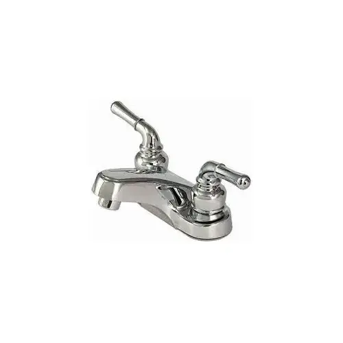 4 in. Non-Metal Lavatory Faucet with Teapot Handles - Chrome