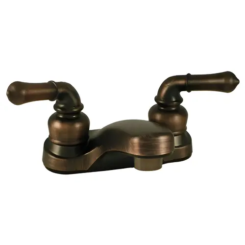 Lavatory Faucet, 4-inch Centerset, Oil Rubbed Bronze, Non-Metallic, 2-Handle Lavatory Faucet, 4-inch Centerset, Oil Rubbed Bronze, Non-Metallic, 2-Handle