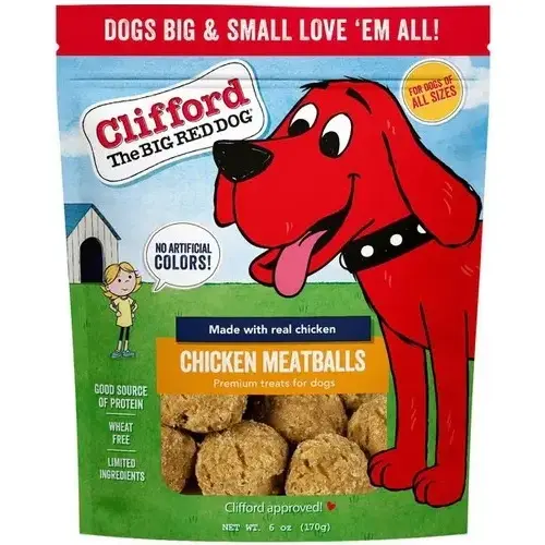 Clifford Soft & Chewy Chicken Meatballs Dog Treats - 6 oz Bag Clifford Soft & Chewy Chicken Meatballs Dog Treats - 6 oz Bag