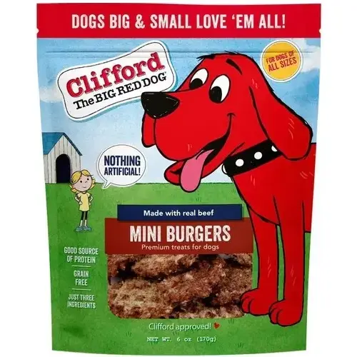 Clifford Soft & Chewy Mini Burgers Dog Treats - 6 oz Bag Clifford Soft & Chewy Mini Burgers Dog Treats - 6 oz Bag