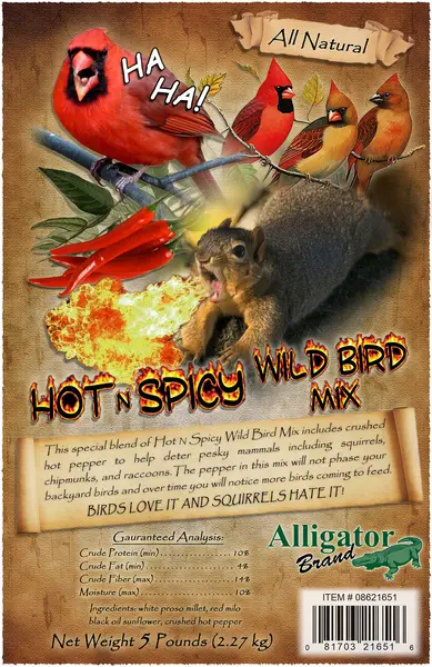 Alligator Brand Hot N Spicy Wild Bird Mix 5-lbs 08621651