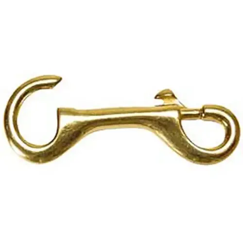 Bolt Snap 4" with Open End Eye - Brass Plated Iron 232B