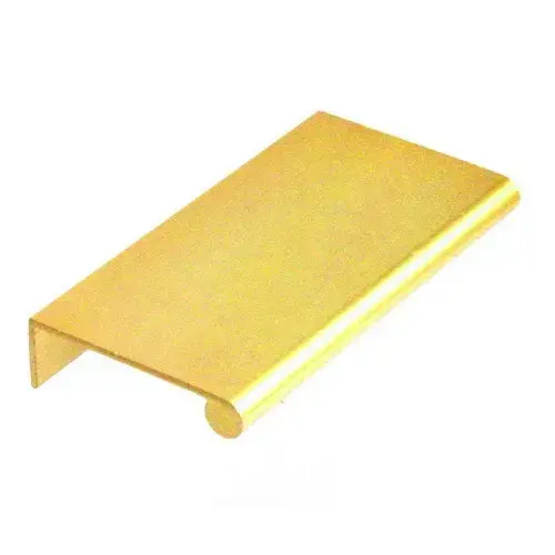 Edge Series 2" (51 mm) Center to Center Anodized Satin Brass Tab Pull Edge Series 2" (51 mm) Center to Center Anodized Satin Brass Tab Pull