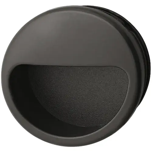 Hafele 158.23.300 Inset Handle, Plastic diameter 55 mm, Black Black ...
