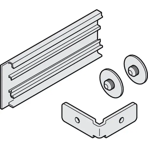 End cap set, for clip-on panel, height 40 mm for Hawa Junior 80 B/100 B, Mounting: Left Silver colored, anodized End cap set, for clip-on panel, height 40 mm for Hawa Junior 80 B/100 B, Mounting: Left Silver colored, anodized