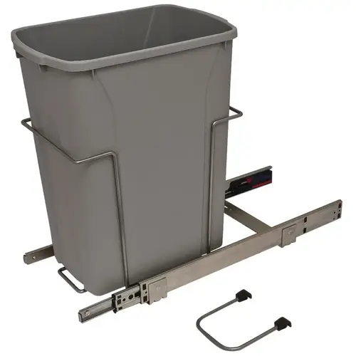 Waste Bin Pull-Out, KV Bottom Mount, Single, Ball Bearing Slide with Overtravel and Soft-Close 33 l 20 1/8" 18 13/16" SCB10-1-35PT 9 5/8" Frosted nickel, 35 qt. Steel Bins: Plastic, Frosted nickel Waste Bin Pull-Out, KV Bottom Mount, Single, Ball Bearing Slide with Overtravel and Soft-Close 33 l 20 1/8" 18 13/16" SCB10-1-35PT 9 5/8" Frosted nickel, 35 qt. Steel Bins: Plastic, Frosted nickel