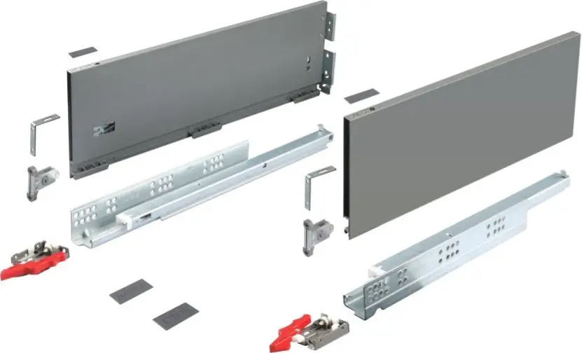 Hafele Drawer Set Matrix Box Slim A 175 mm Drawer Height 11 13/16 300 mm 11 13/16 (11 13/16) 300 mm nominal length; white White 552.28.721