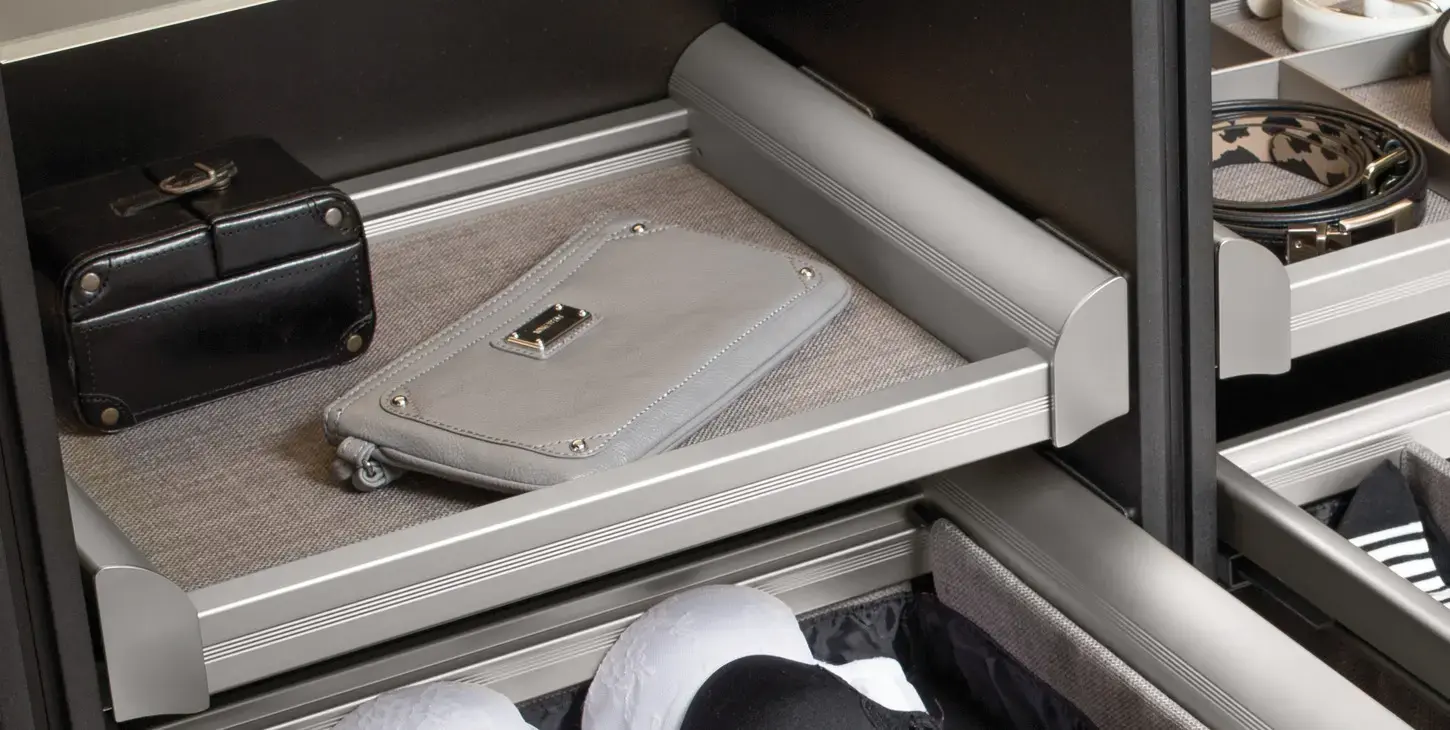 Hafele Pull-Out Shelf TAG ENGAGE 24 Matt aluminum and beach fabric 24 Frame: matt aluminum Bottom: beach fabric 807.77.102 Hafele Pull-Out Shelf TAG ENGAGE 24 Matt aluminum and beach fabric 24 Frame: matt aluminum Bottom: beach fabric 807.77.102