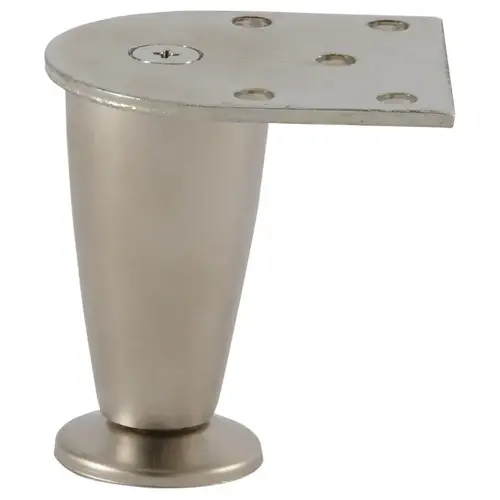Furniture Foot, Zinc, 75 mm (3") Matt nickel Matt nickel Furniture Foot, Zinc, 75 mm (3") Matt nickel Matt nickel