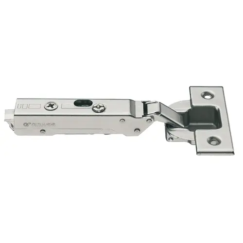 Concealed Hinge, Grass Tiomos 110 degree , Full Overlay Mounting for screw fixing 45/9.5 Without soft closing mechanism, With automatic opening mechanism (Push) For standard applications, Cup fixing: For screw fixing, without soft closing mechanism Nickel plated