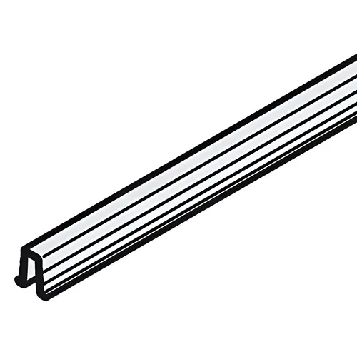 Hafele 402.30.802 Lower Guide Channel, Plastic Material, 8FT 2-7/16" Length, Single Track Version, Gray Finish Lower Guide Channel, Plastic Material, 8FT 2-7/16" Length, Single Track Version, Gray Finish