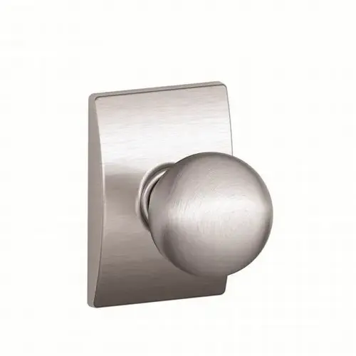 Orbit Knob with Century Rose Interior Active Trim with 12326 Latch and 10027 Strike Satin Chrome Finish Orbit Knob with Century Rose Interior Active Trim with 12326 Latch and 10027 Strike Satin Chrome Finish
