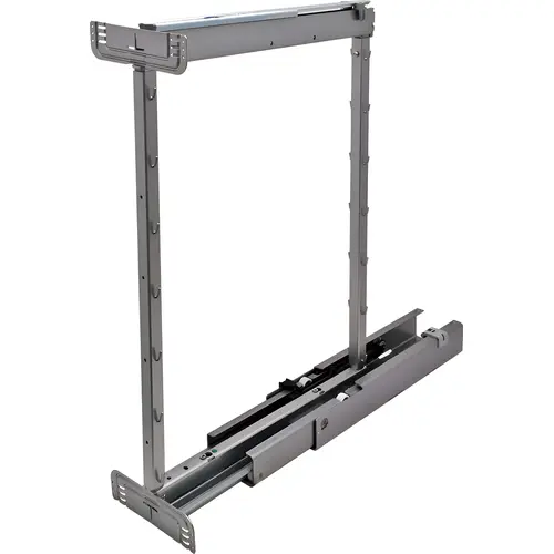 Dispensa Pull-Out Pantry Frame, Steel Material, Full Extension, 74-7/8-90-1/2" Installation Height, Silver Finish Dispensa Pull-Out Pantry Frame, Steel Material, Full Extension, 74-7/8-90-1/2" Installation Height, Silver Finish