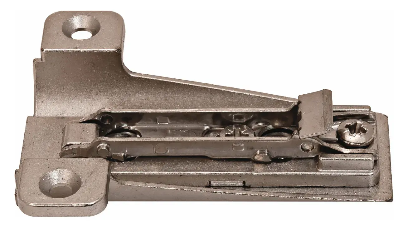 Hafele Clip Face Frame Mounting Plate Salice For Large Overlay Face-Frame Applications BAM3R09 Nickel plated 329.82.640 Hafele Clip Face Frame Mounting Plate Salice For Large Overlay Face-Frame Applications BAM3R09 Nickel plated 329.82.640