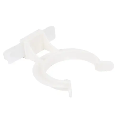 Plinth Panel Clip, also suitable for Hafele AXILO 78 plinth system Screw mounted with panel holder, plastic, Screw mount White, transparent