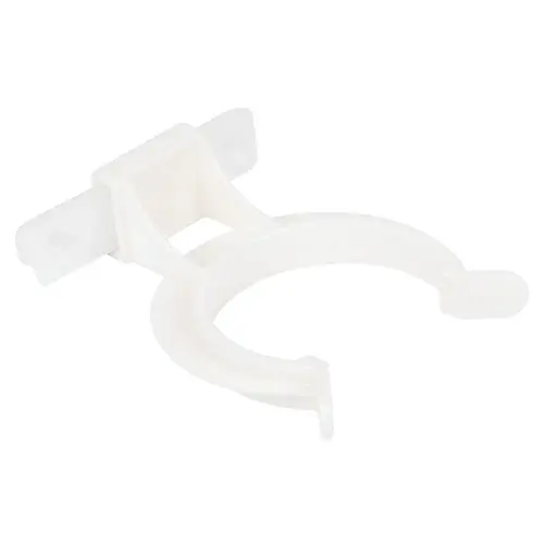 Plinth Panel Clip, also suitable for Hafele AXILO 78 plinth system Screw mounted with panel holder, plastic, Screw mount White, transparent