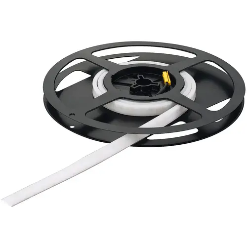 Flexible Edge Lit Silicone Strip Light, Hafele Loox5 LED 2099, 12 V 54 lm/W 520 lm for groove 4 x 10 mm, 120 LEDs/m, 9.6 W/m, warm white 3000 K, 3 m, energy efficiency class G White