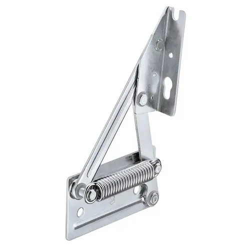 Corner Bench Hinge for Light-Weight Seat Tops with Spring, Up to 26.4 lb (12 kg), 95 Opening Angle, Black, Pair