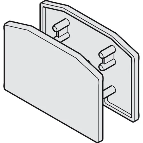 End cap set, for running track For running track 51 mm For Slido D-Line11, width: 51 mm Silver colored End cap set, for running track For running track 51 mm For Slido D-Line11, width: 51 mm Silver colored