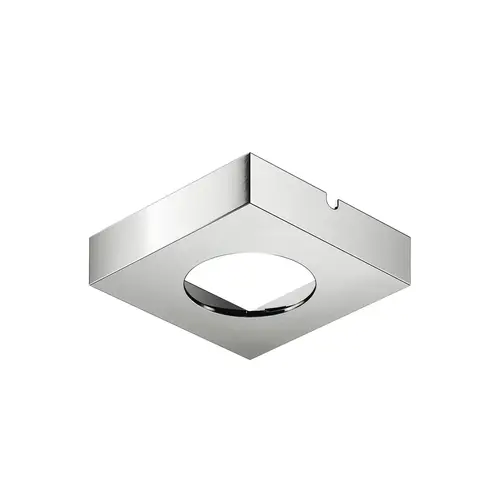 Housing for undermounted light, Suitable for: Loox5 light module with drill hole diameter 58 mm square Square, chrome plated, shiny glossy, Chrome plated Housing for undermounted light, Suitable for: Loox5 light module with drill hole diameter 58 mm square Square, chrome plated, shiny glossy, Chrome plated