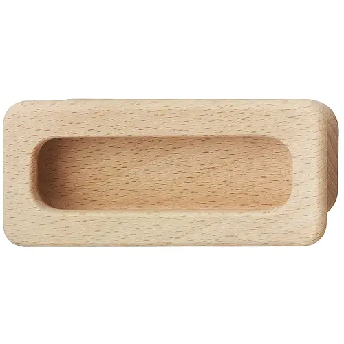 Hafele 192.29.300 Inset Handle, 110 x 50 mm (L x H) Unfinished, Beech ...