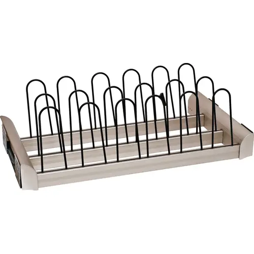 Pull-Out Shoe Organizer, TAG ENGAGE 24" Matt nickel, 24" Matt nickel Pull-Out Shoe Organizer, TAG ENGAGE 24" Matt nickel, 24" Matt nickel