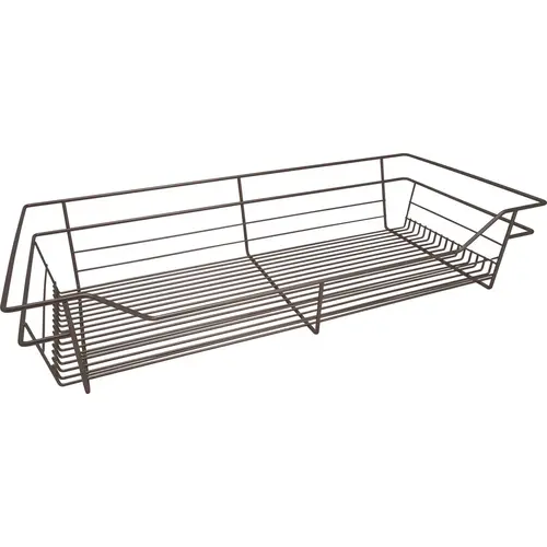 Wire Closet Basket, with Full Extension Slides Matt nickel, 16" x 29" x 6", with nickel-plated 16" slides Wire Closet Basket, with Full Extension Slides Matt nickel, 16" x 29" x 6", with nickel-plated 16" slides
