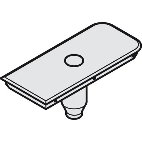 Cover Cap, for Notched Service Access in Track for Hawa Porta, Divido, Plastic, gray Gray Cover Cap, for Notched Service Access in Track for Hawa Porta, Divido, Plastic, gray Gray