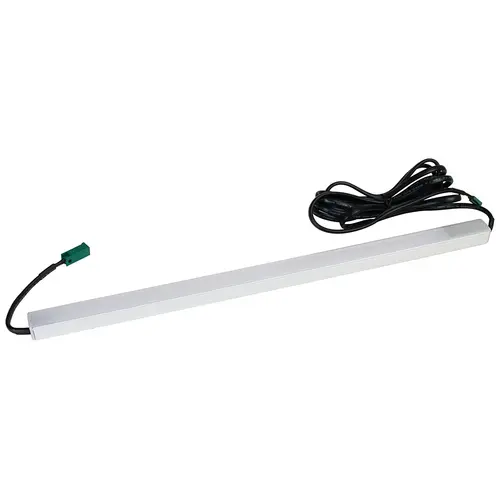 Surface Mounted Light Bar, With Inline Switch, 24 V 45" 66 5.8 W Profile 2191 with Loox LED 3045, 4000K cool white, 1143 mm (45") length Profile: silver colored, Diffuser: opal white Surface Mounted Light Bar, With Inline Switch, 24 V 45" 66 5.8 W Profile 2191 with Loox LED 3045, 4000K cool white, 1143 mm (45") length Profile: silver colored, Diffuser: opal white