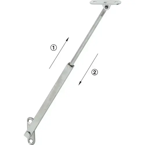 Lid Stay, Fall-Ex 300 mm 9 13/16" With Adjustable Braking Effect, up to 300 mm lid height Nickel plated Lid Stay, Fall-Ex 300 mm 9 13/16" With Adjustable Braking Effect, up to 300 mm lid height Nickel plated