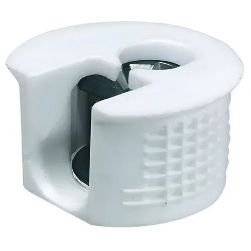 Hafele 263.50.705 Connector Housing, Rafix 20 Flush System Without Ridge, Plastic, For wood thickness 19 mm, white Signal white, RAL 9003 Connector Housing, Rafix 20 Flush System Without Ridge, Plastic, For wood thickness 19 mm, white Signal white, RAL 9003