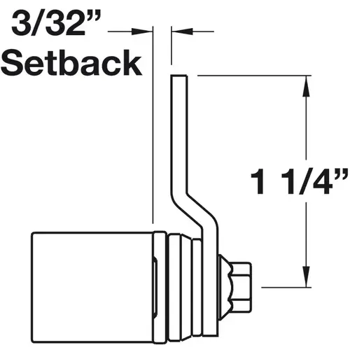Cam Lock Body, with Inward Lever, Vertical Door 32 mm 90 degree Cam Lock Body, with Inward Lever, Vertical Door 32 mm 90 degree
