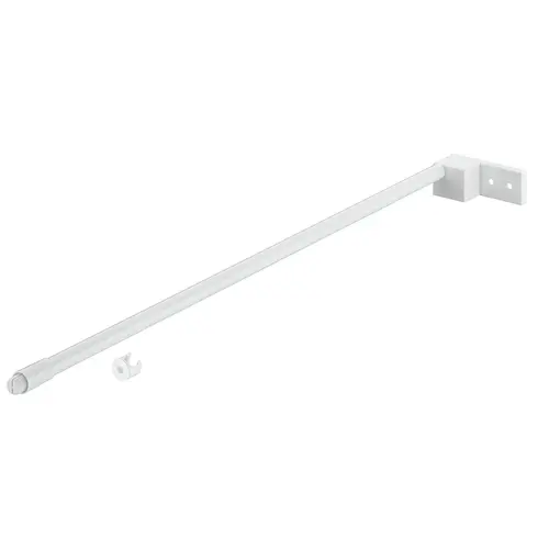 Gallery Rail, Hafele Matrix Box S35, round 450 mm Nominal length 450 mm, white White, Powder coated, Powder coated Pair Gallery Rail, Hafele Matrix Box S35, round 450 mm Nominal length 450 mm, white White, Powder coated, Powder coated Pair
