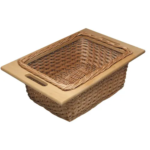 Wicker Basket, with Frame Handles 11 5/16" Width: 287 mm (11 5/16") Basket: Natural, dipped Frame: Lacquered Wicker Basket, with Frame Handles 11 5/16" Width: 287 mm (11 5/16") Basket: Natural, dipped Frame: Lacquered