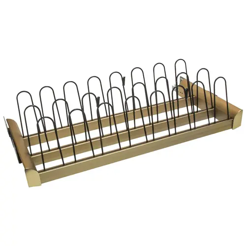 Pull-Out Shoe Organizer, TAG ENGAGE 18" Matt gold, 18" Matt gold Pull-Out Shoe Organizer, TAG ENGAGE 18" Matt gold, 18" Matt gold