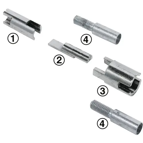 Extension Set, for Mastercombi Locker Lock Steel Chrome-plated