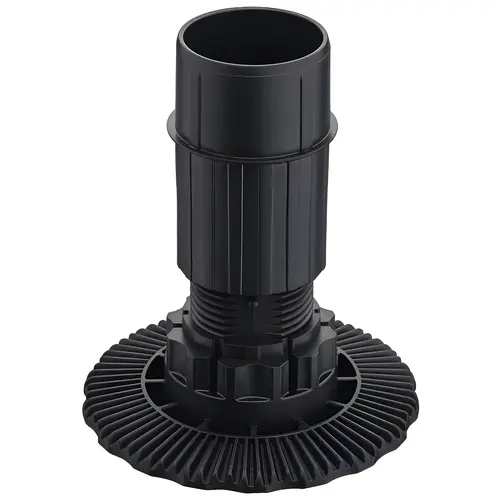 Adjustment Feet, For Hafele Axilo 78 Plinth System, Plastic Material, 2-3/8" Installation Height, Black Finish