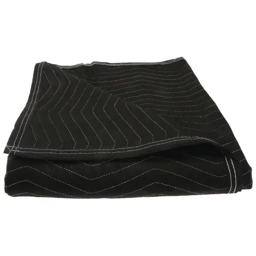 Moving Blanket, Economy, 72 x 80" Black, Bulk pack (12 blankets) Black