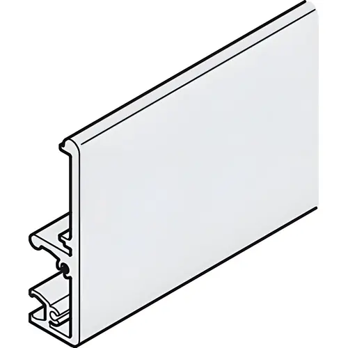 Running Track and Fascia, for Slido D-Line41 118 1/8" aluminum, clear anodized, length 3 m (118 1/8") Clear, anodized Running Track and Fascia, for Slido D-Line41 118 1/8" aluminum, clear anodized, length 3 m (118 1/8") Clear, anodized
