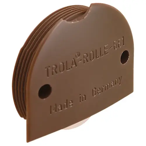 Lower Roller, with Nylon Roller for use with flush mount track, Brown Brown Lower Roller, with Nylon Roller for use with flush mount track, Brown Brown