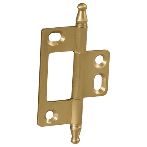 Decorative Butt Hinge, Non-Mortise, Minaret Finial ELITE solid brass hinge, Brushed brass brushed Decorative Butt Hinge, Non-Mortise, Minaret Finial ELITE solid brass hinge, Brushed brass brushed