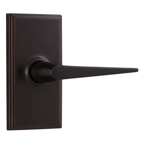Urbana Woodward Privacy Lock with Adjustable Latch and Full Lip Strike Oil Rubbed Bronze Finish Urbana Woodward Privacy Lock with Adjustable Latch and Full Lip Strike Oil Rubbed Bronze Finish